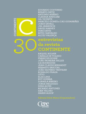 cover image of 30 entrevistas da Revista Continente